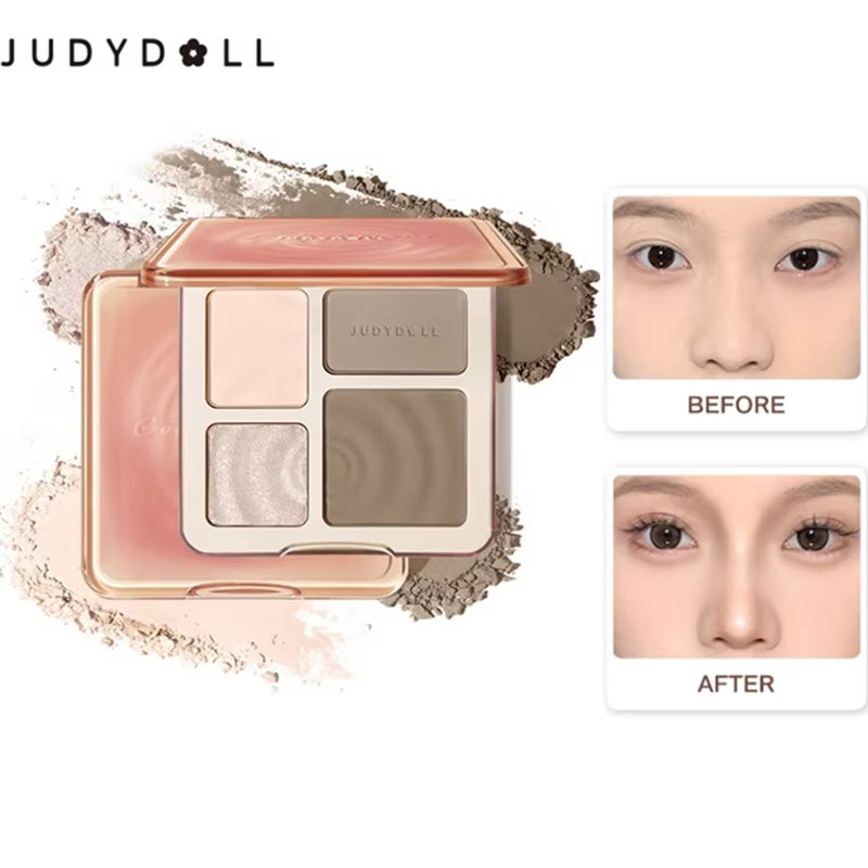 Highlighter Bronzer Palette - JUDYDOLL-Juego de paleta resaltadora y barra