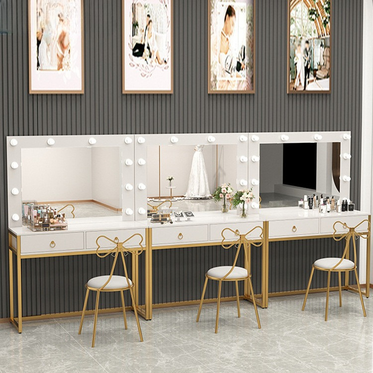 Beauty Makeup School - Tocador con espejo de luz, mesa