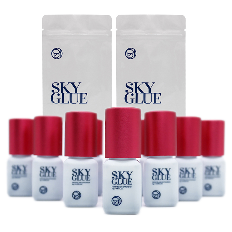 Beauty Makeup Shop - 10 botellas de pegamento SKY para