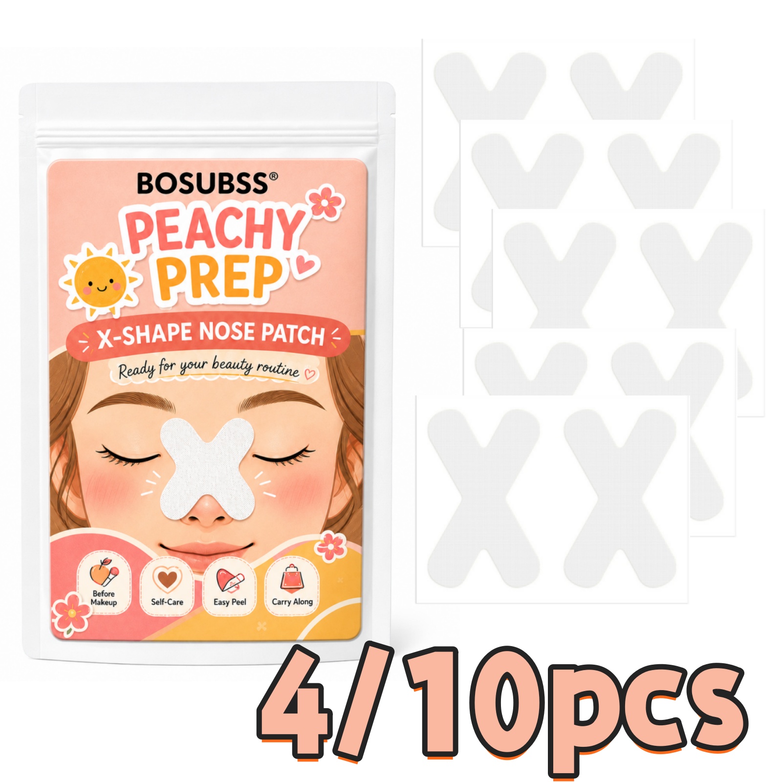 X Beauty Makeup - Set de 4/10 Parches Nasales en