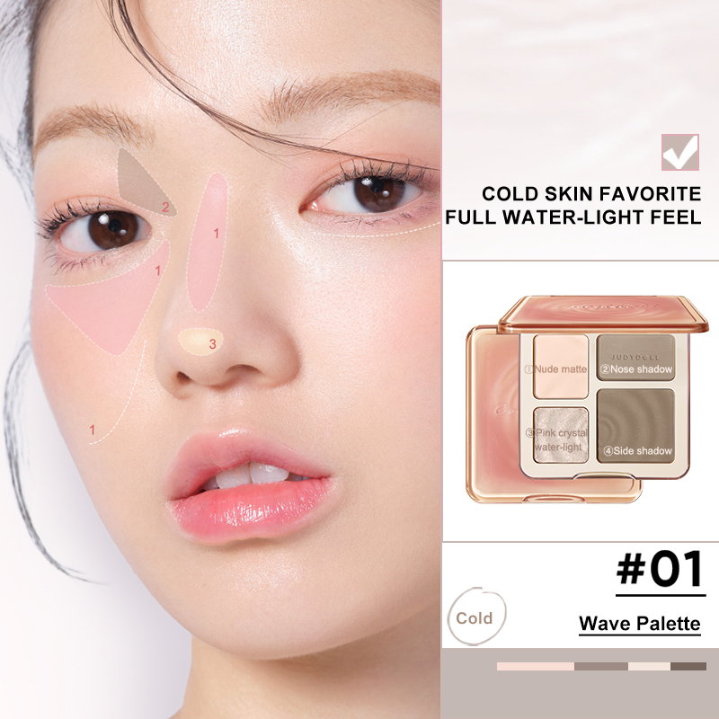 Judydoll Paleta resaltadora y  - Highlighter Bronzer Palette reseña y precio