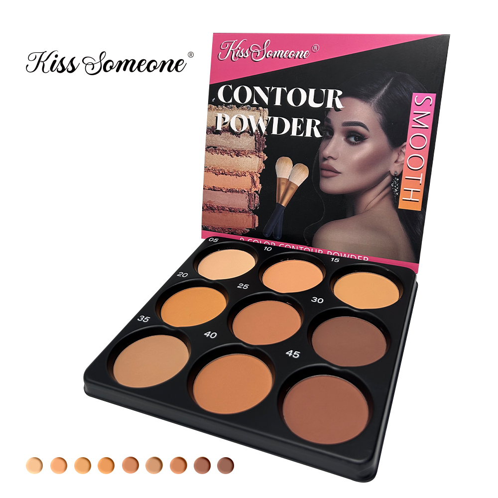 Paleta de contorno en polvo de - Highlighter Bronzer Palette reseña y precio