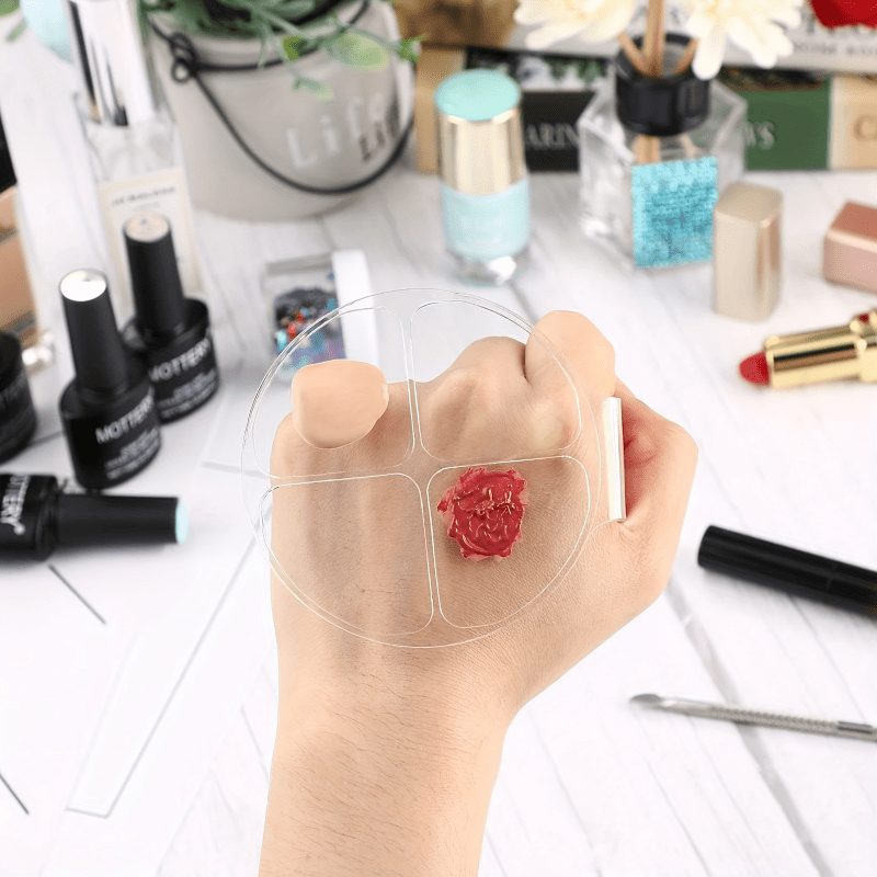 Plato Redondo Acrílico de Cuat - Beauty Makeup Foundation reseña y precio