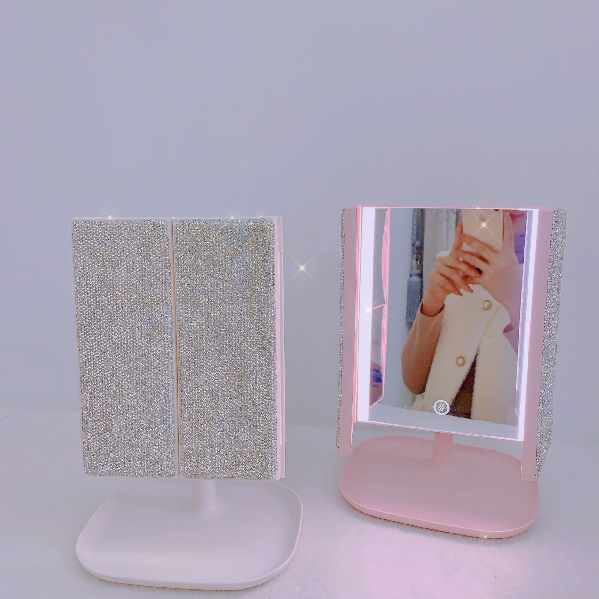 Espejo de maquillaje LED tripl - Beauty Forever Makeup reseña y precio
