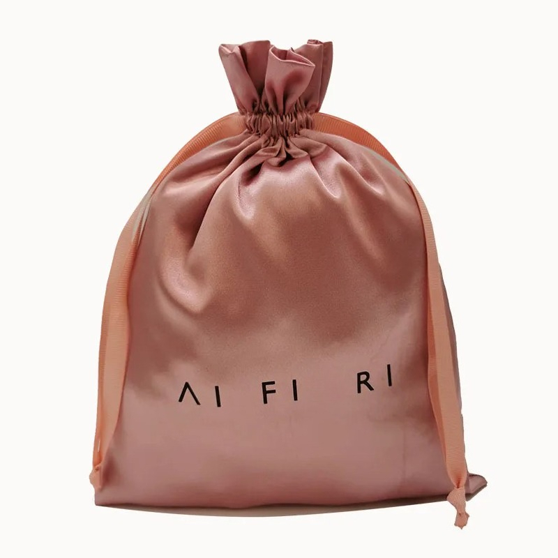 Bolsas de satén con cordón y l - Beauty Flower Makeup reseña y precio