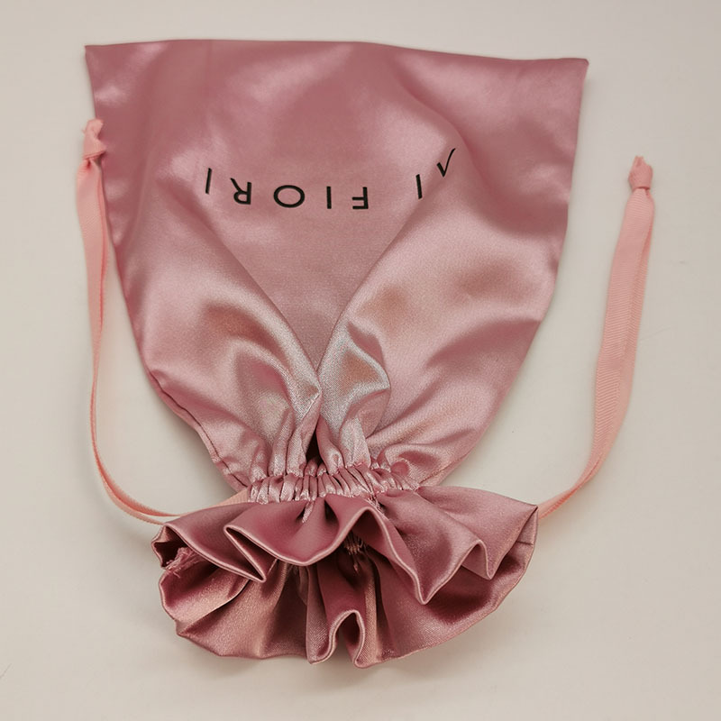 Bolsas de satén con cordón y l - Beauty Flower Makeup reseña y precio